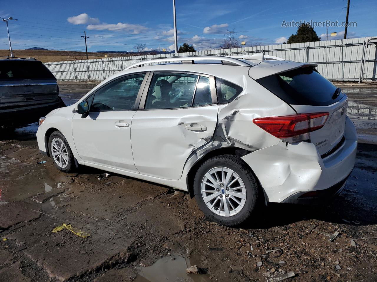 2018 Subaru Impreza Premium White vin: 4S3GTAB66J3737653