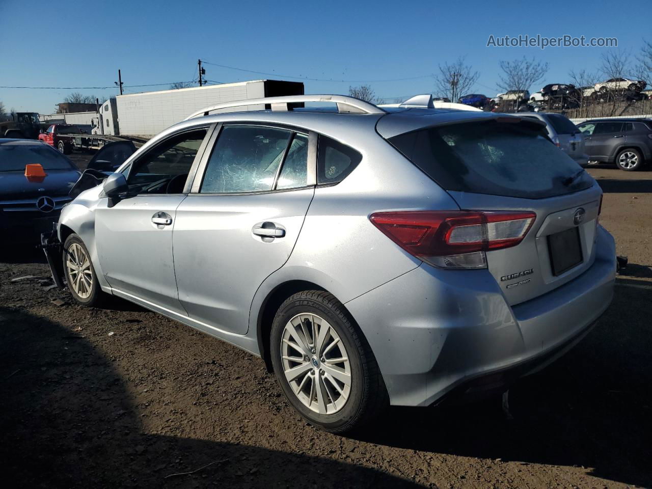 2018 Subaru Impreza Premium Silver vin: 4S3GTAB66J3743307