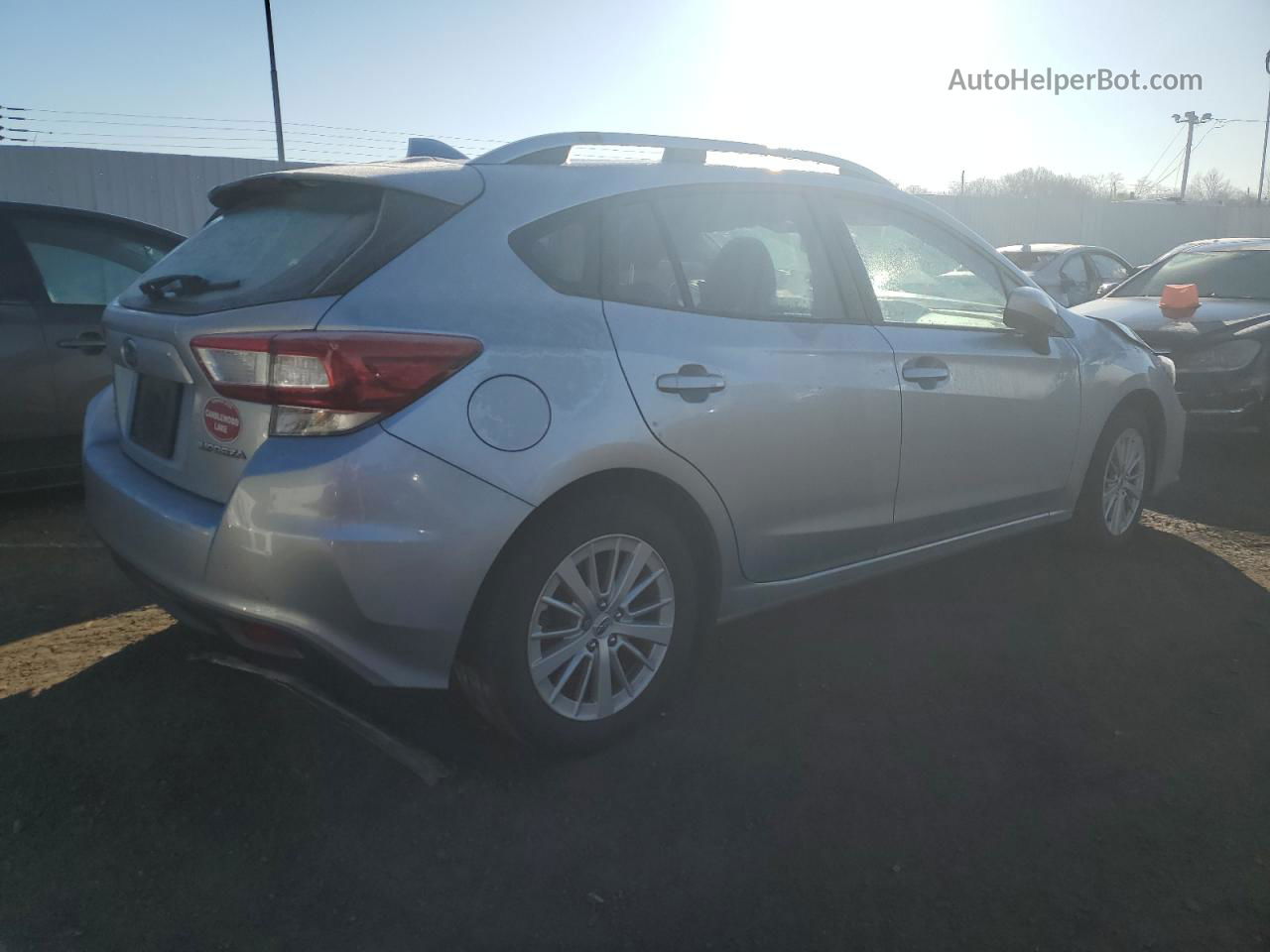 2018 Subaru Impreza Premium Silver vin: 4S3GTAB66J3743307