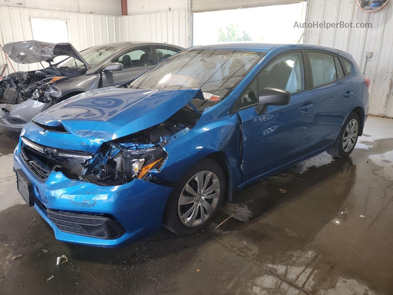 2021 Subaru Impreza  Синий vin: 4S3GTAB66M3702969