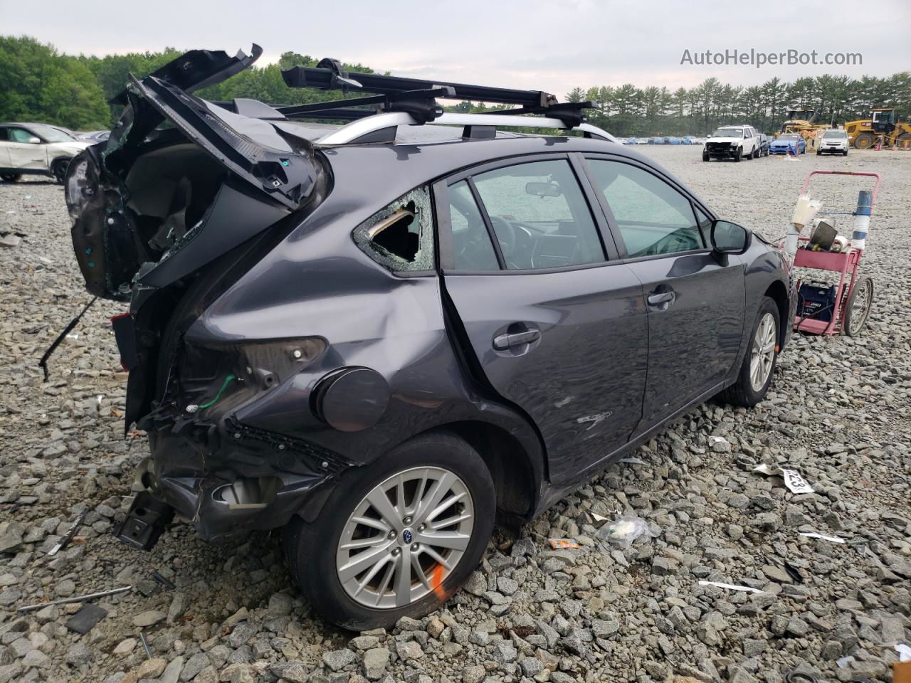 2018 Subaru Impreza Premium Gray vin: 4S3GTAB67J3705844