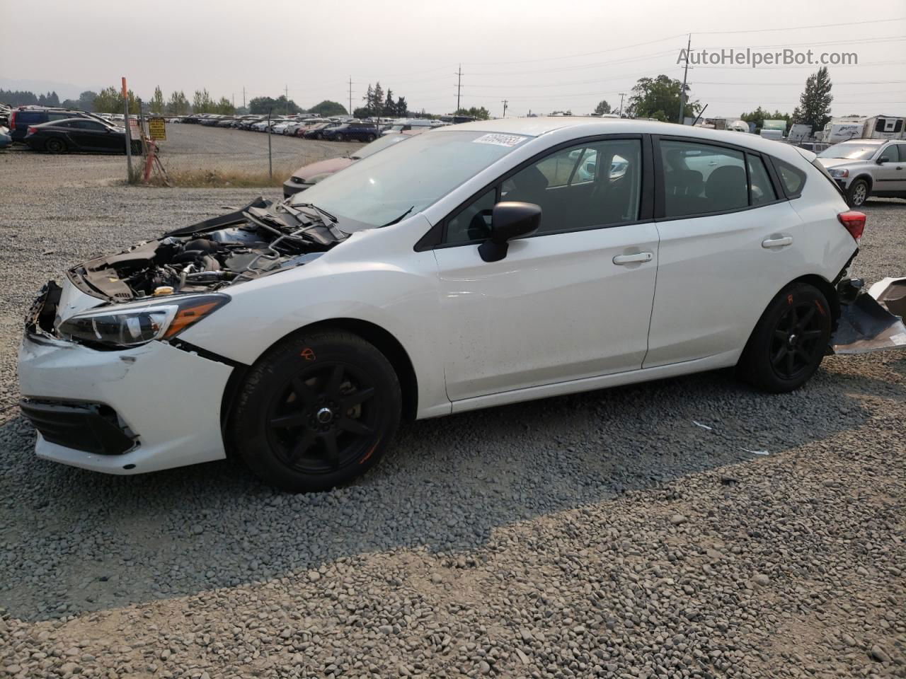 2021 Subaru Impreza  White vin: 4S3GTAB67M3700731