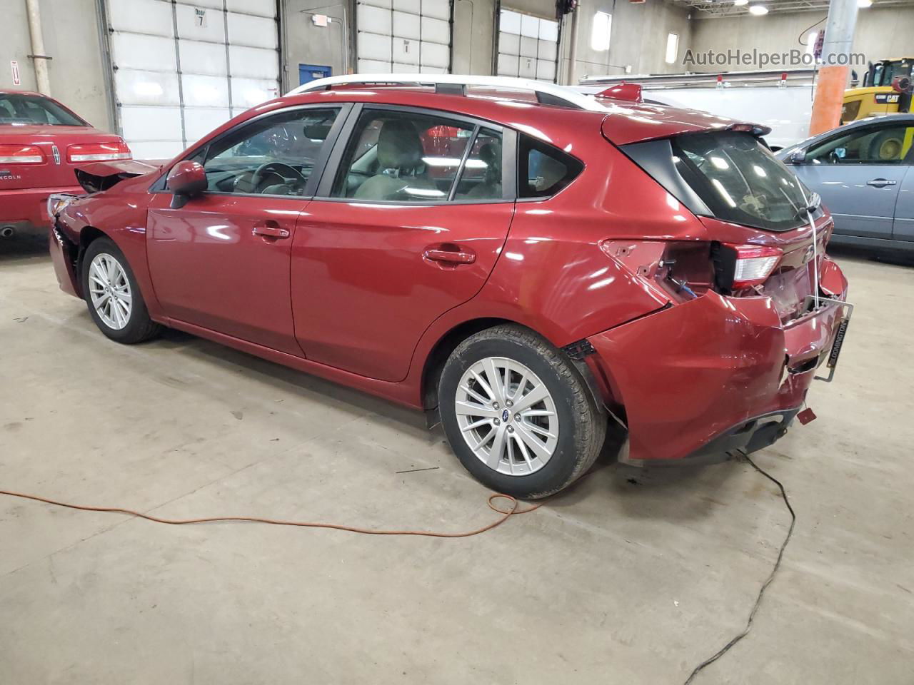 2018 Subaru Impreza Premium Maroon vin: 4S3GTAB68J3721213