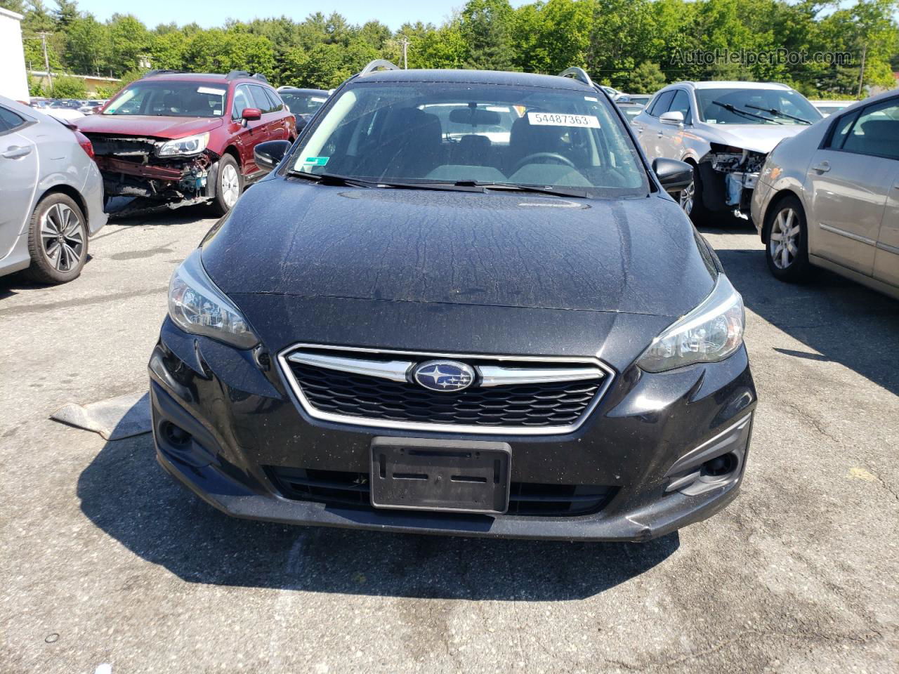 2018 Subaru Impreza Premium Черный vin: 4S3GTAB69J3716537