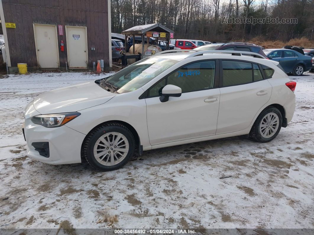 2018 Subaru Impreza 2.0i Premium White vin: 4S3GTAB69J3722516