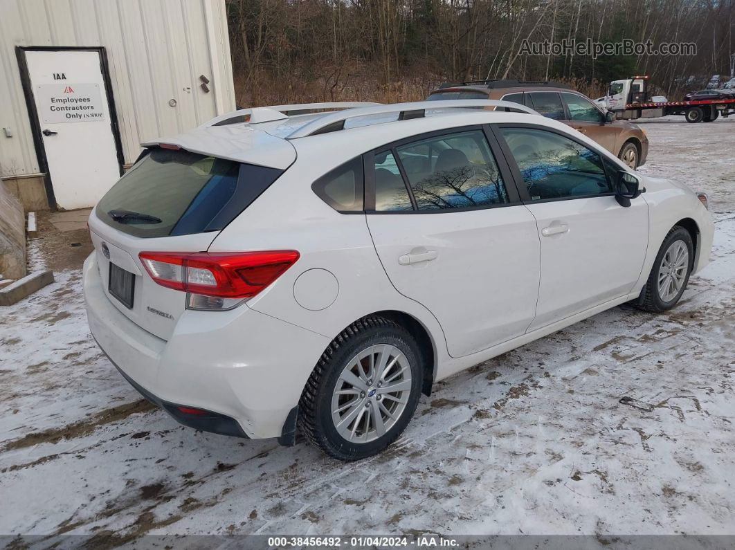 2018 Subaru Impreza 2.0i Premium White vin: 4S3GTAB69J3722516