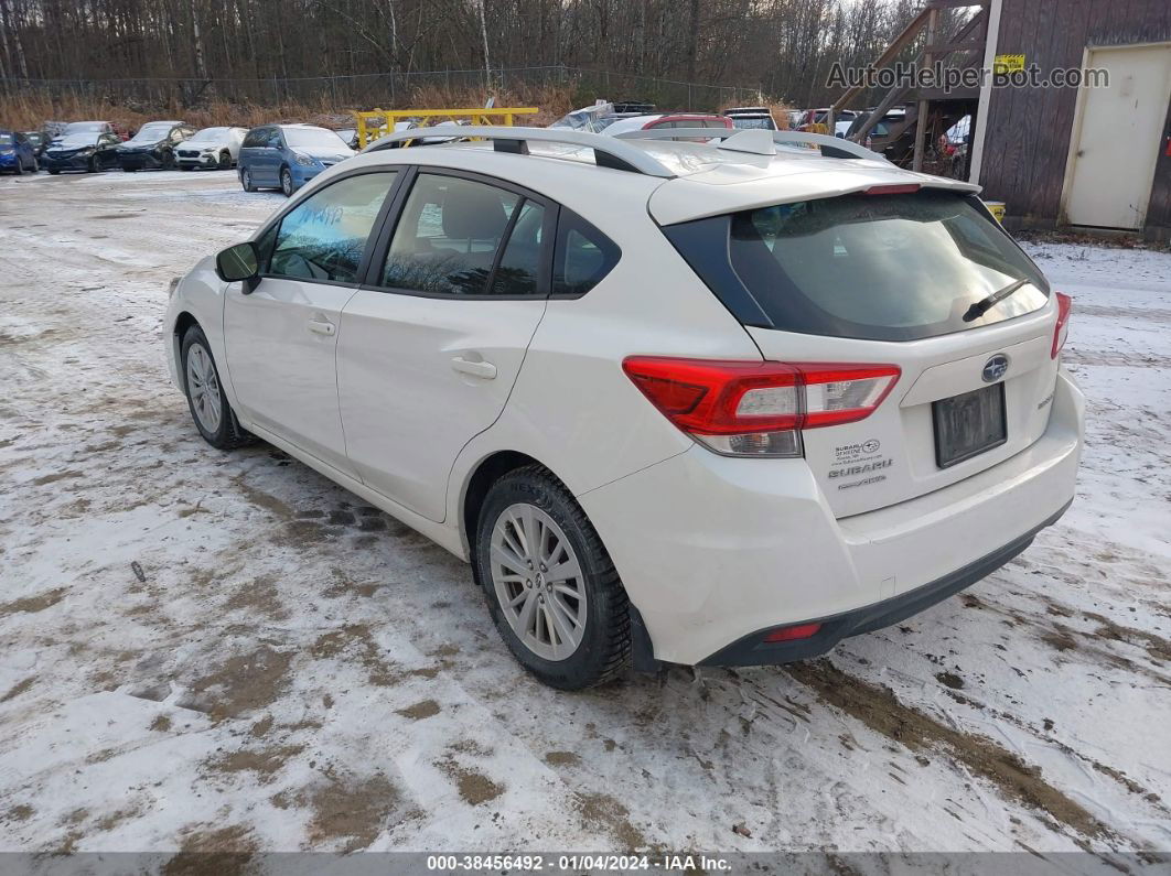 2018 Subaru Impreza 2.0i Premium White vin: 4S3GTAB69J3722516