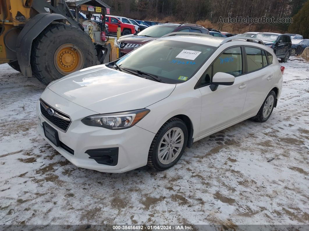 2018 Subaru Impreza 2.0i Premium White vin: 4S3GTAB69J3722516