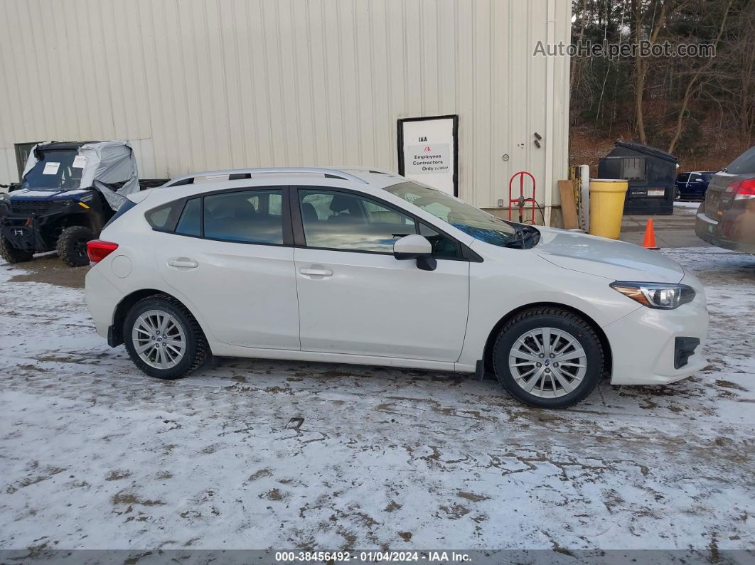 2018 Subaru Impreza 2.0i Premium White vin: 4S3GTAB69J3722516