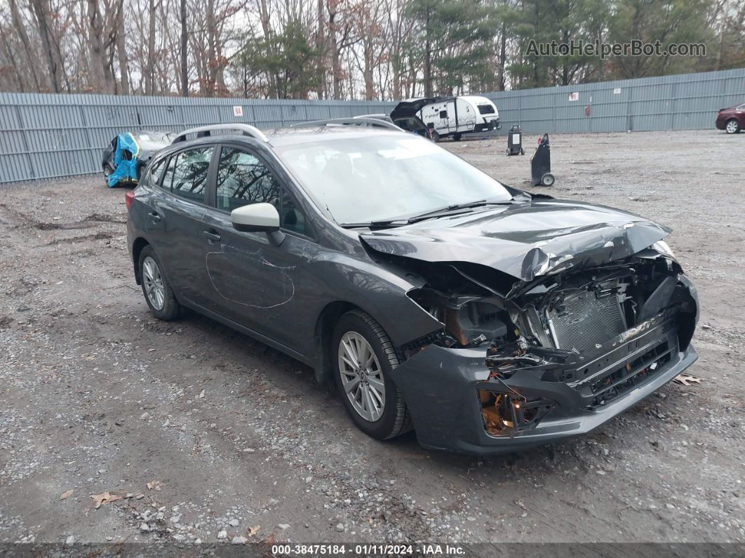 2018 Subaru Impreza 2.0i Premium Gray vin: 4S3GTAB69J3729157