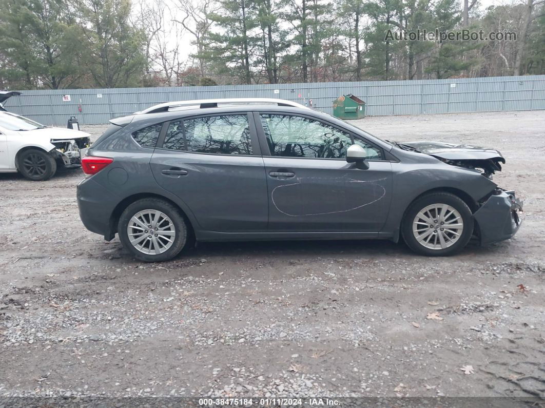 2018 Subaru Impreza 2.0i Premium Gray vin: 4S3GTAB69J3729157