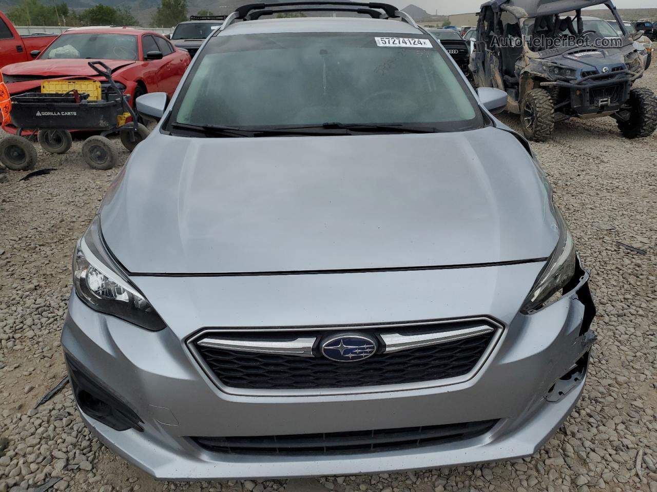 2018 Subaru Impreza Premium Silver vin: 4S3GTAB69J3732348