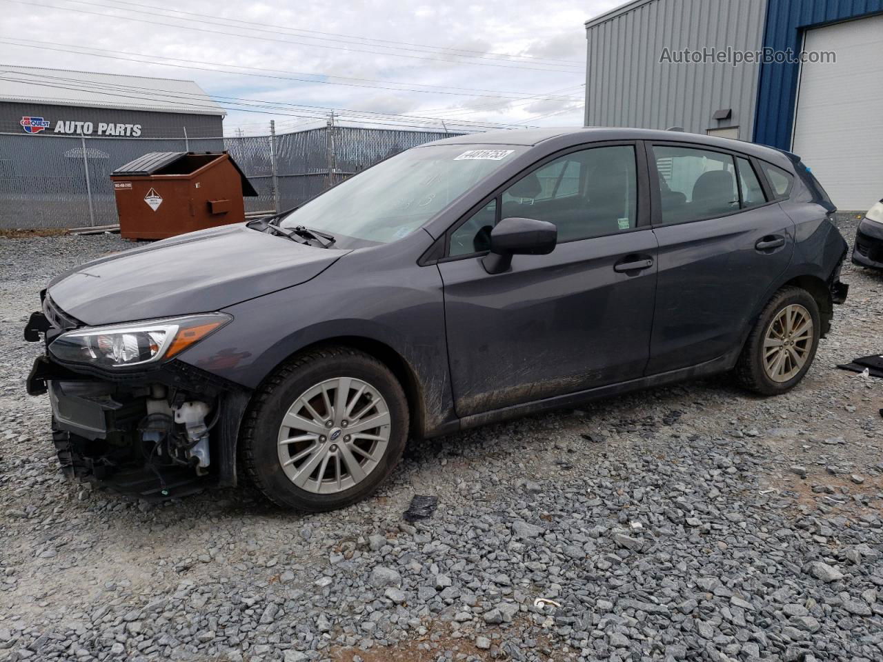 2018 Subaru Impreza Premium Gray vin: 4S3GTAB6XJ1733813