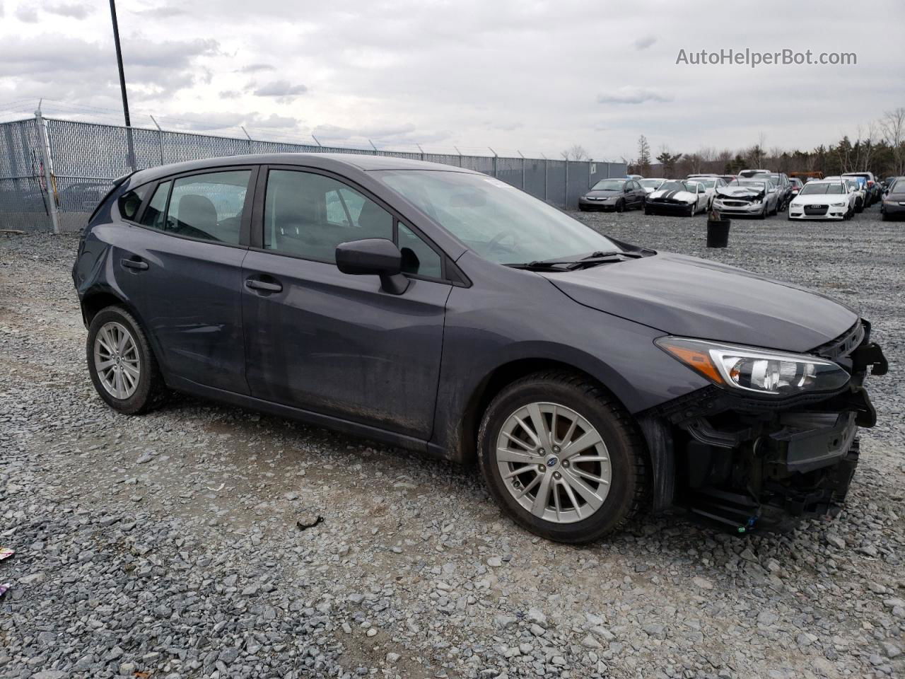 2018 Subaru Impreza Premium Gray vin: 4S3GTAB6XJ1733813