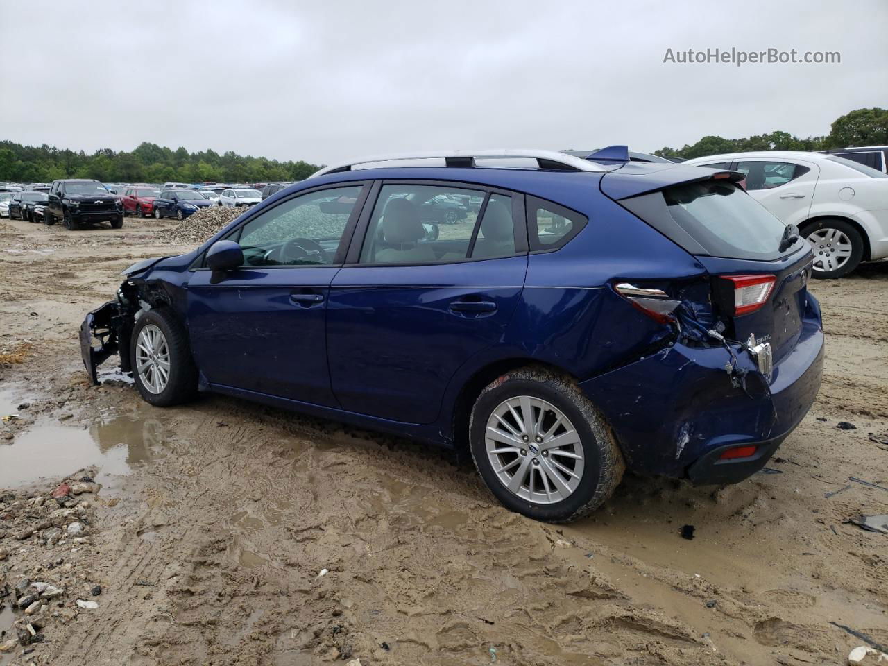 2018 Subaru Impreza Premium Blue vin: 4S3GTAB6XJ3740409