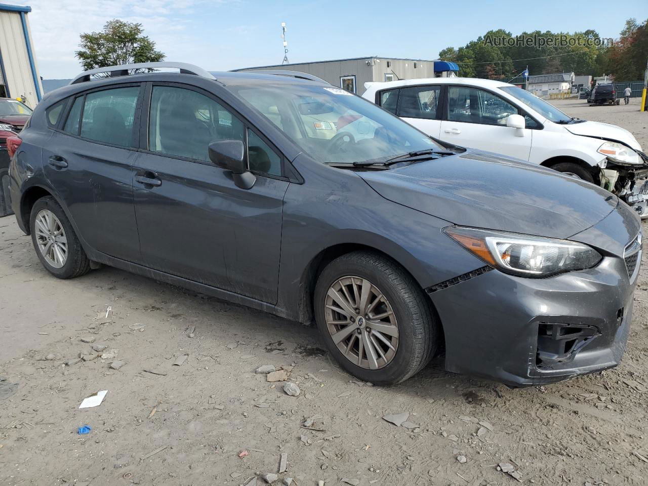 2018 Subaru Impreza Premium Gray vin: 4S3GTAB6XJ3743858