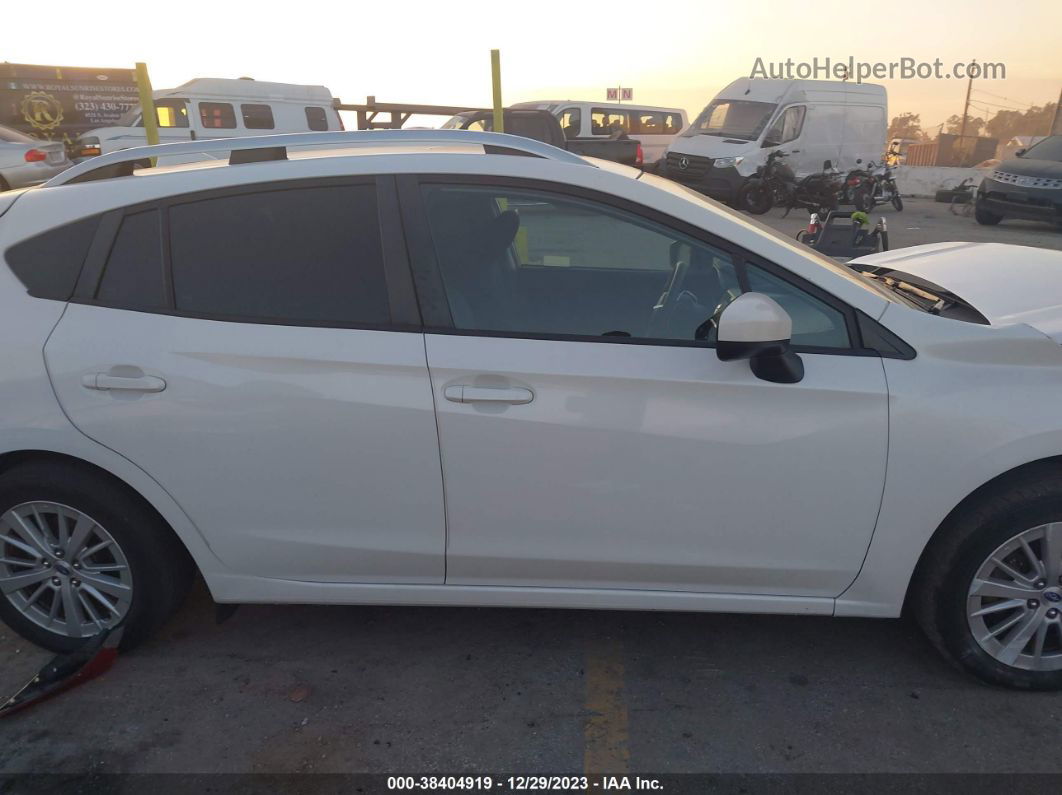 2018 Subaru Impreza 2.0i Premium White vin: 4S3GTAD60J3720487