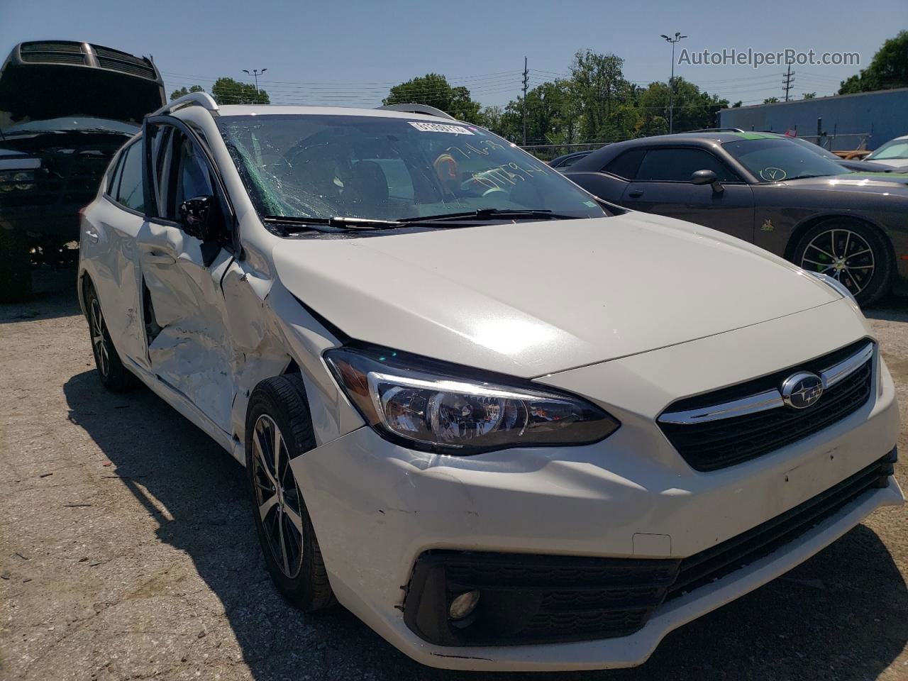 2021 Subaru Impreza Premium Белый vin: 4S3GTAD61M3710006