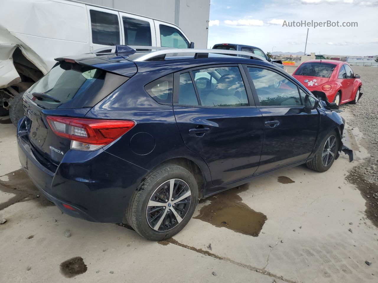 2021 Subaru Impreza Premium Синий vin: 4S3GTAD61M3714332