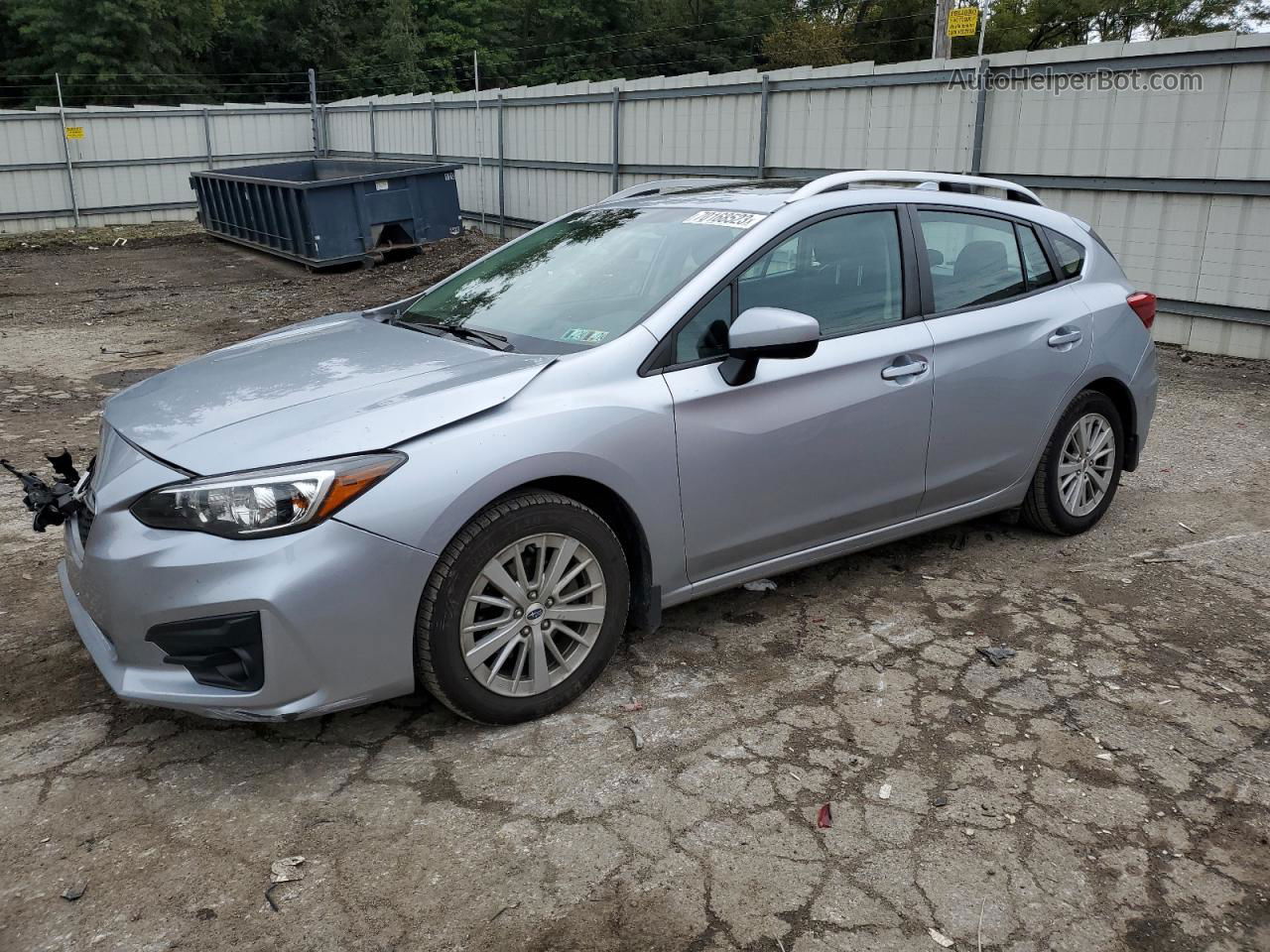 2018 Subaru Impreza Premium Plus Silver vin: 4S3GTAD64J3710805