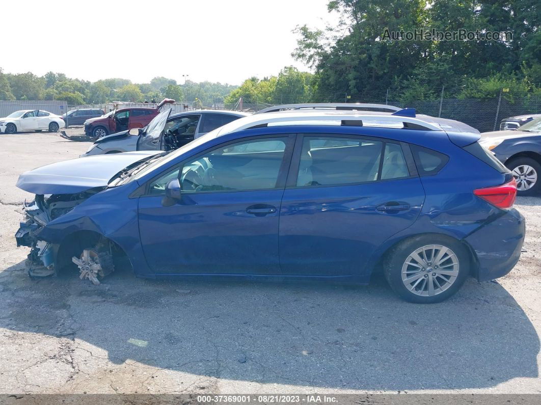 2018 Subaru Impreza Premium Blue vin: 4S3GTAD64J3740774