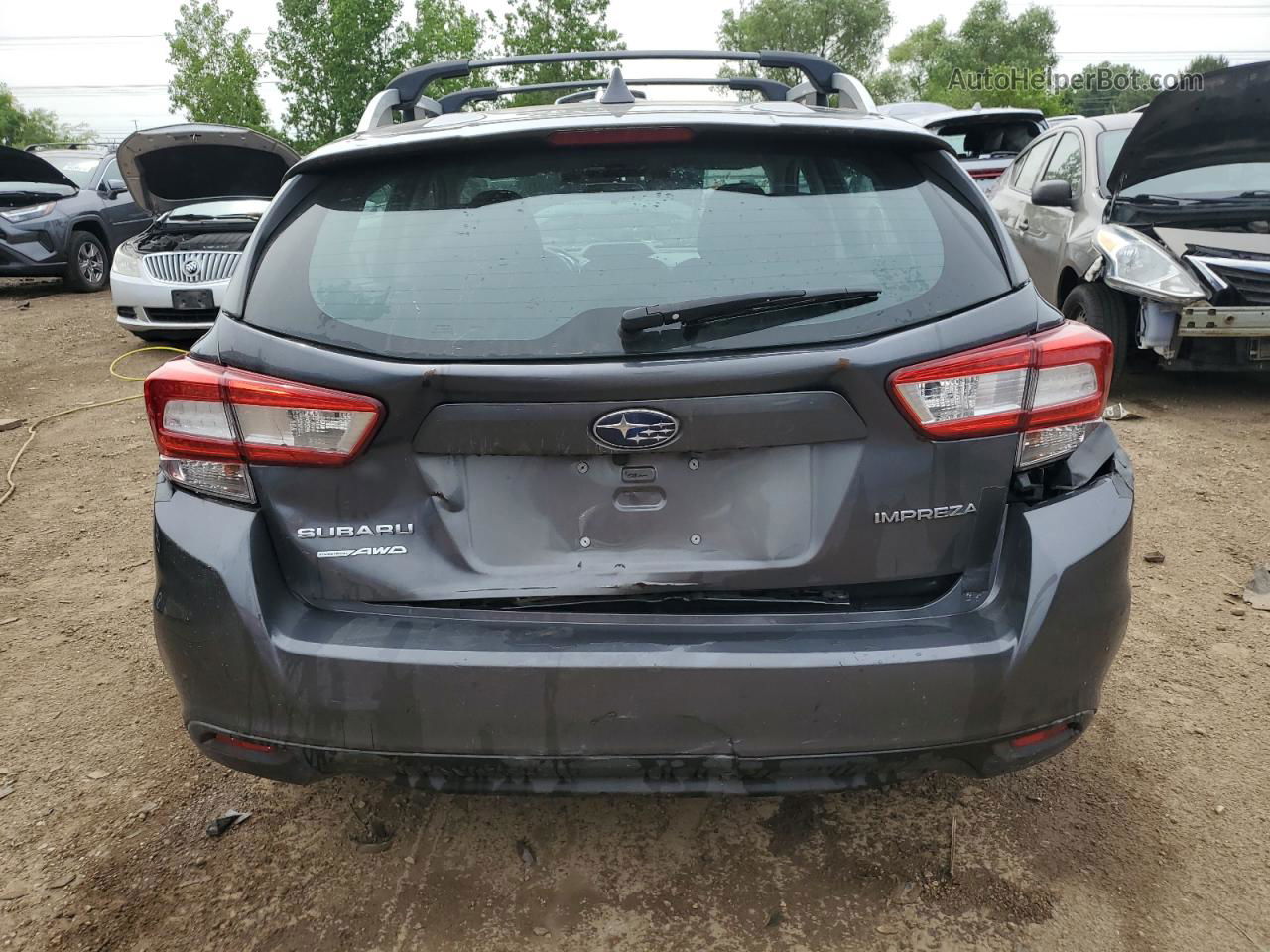 2018 Subaru Impreza Premium Plus Gray vin: 4S3GTAD65J3745689