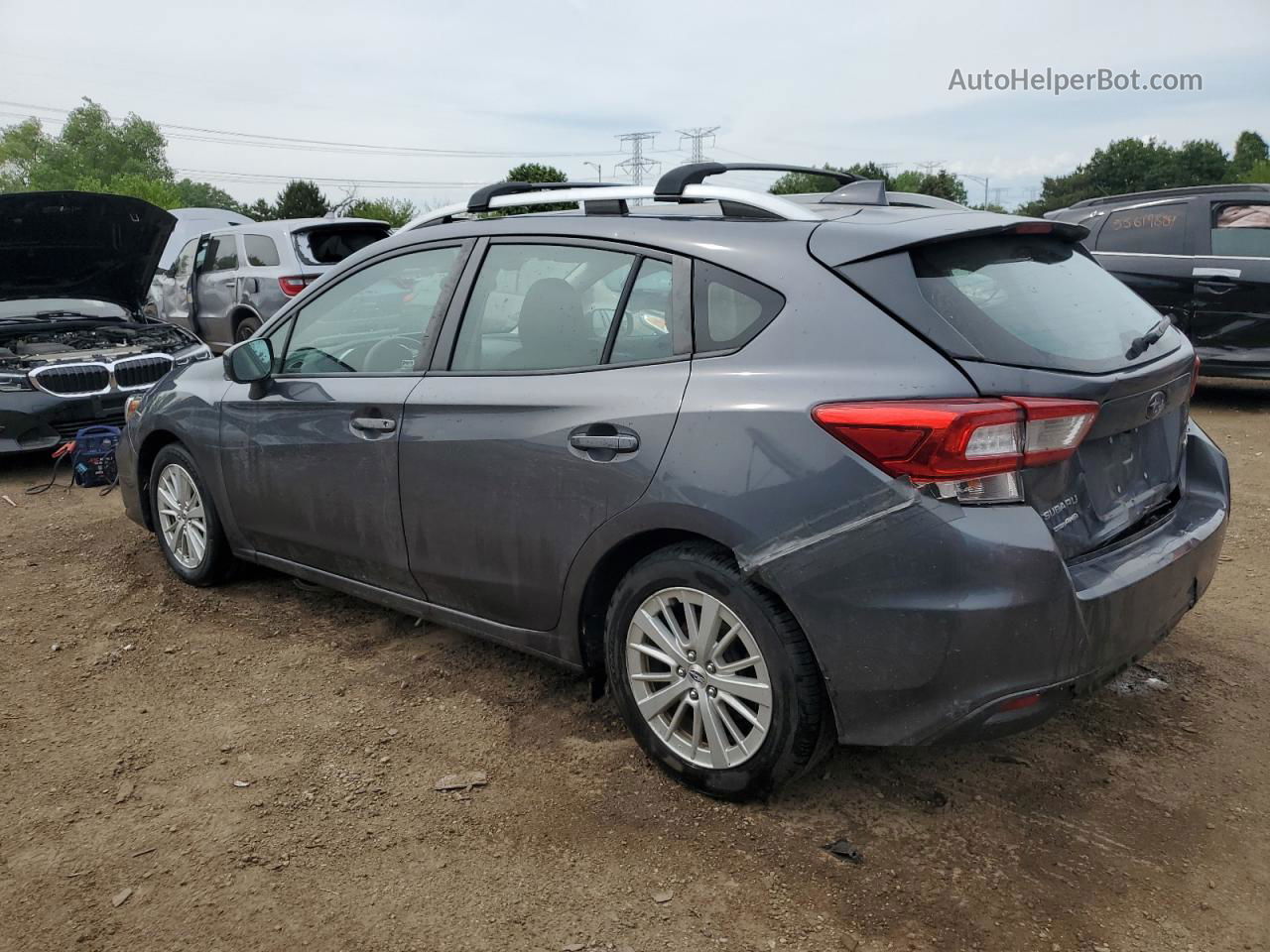 2018 Subaru Impreza Premium Plus Gray vin: 4S3GTAD65J3745689