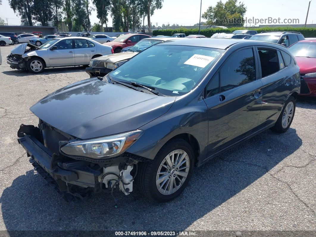 2018 Subaru Impreza Premium Gray vin: 4S3GTAD66J3729128