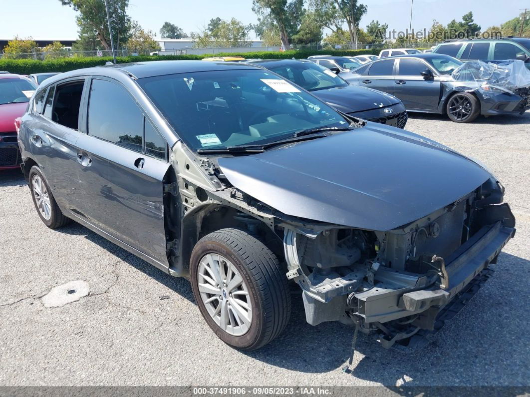 2018 Subaru Impreza Premium Gray vin: 4S3GTAD66J3729128