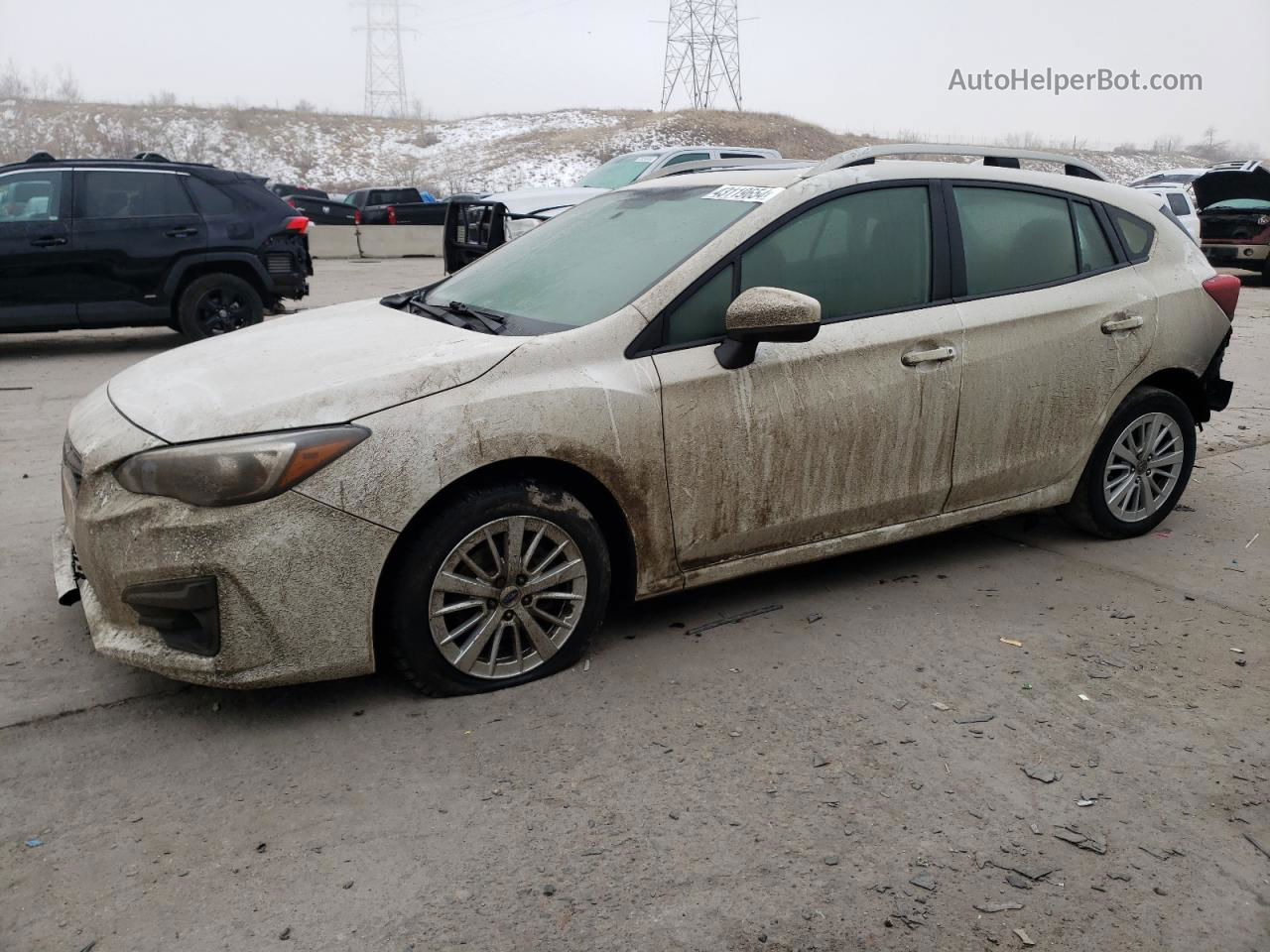 2018 Subaru Impreza Premium Plus White vin: 4S3GTAD66J3735351