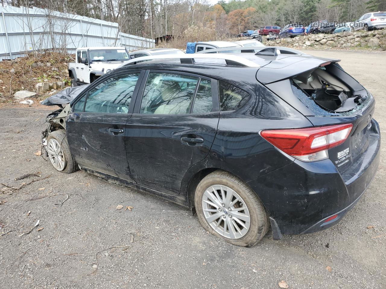 2018 Subaru Impreza Premium Plus Черный vin: 4S3GTAD67J3714346