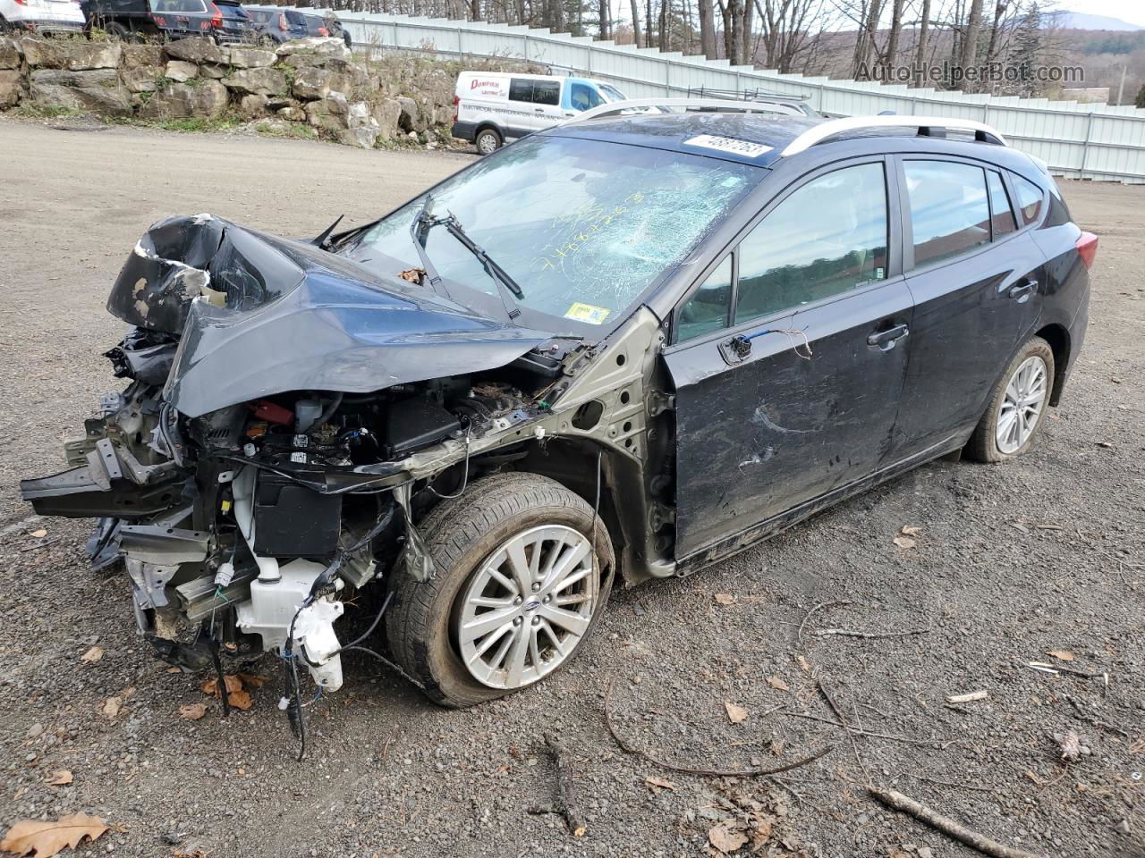 2018 Subaru Impreza Premium Plus Black vin: 4S3GTAD67J3714346