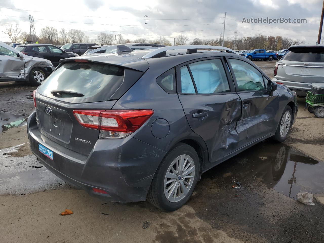 2018 Subaru Impreza Premium Plus Gray vin: 4S3GTAD68J3718020