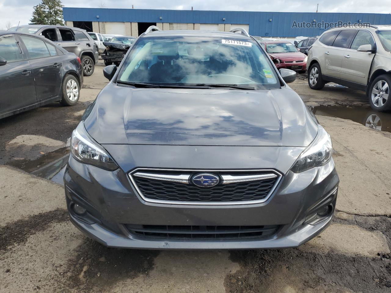 2018 Subaru Impreza Premium Plus Серый vin: 4S3GTAD68J3718020