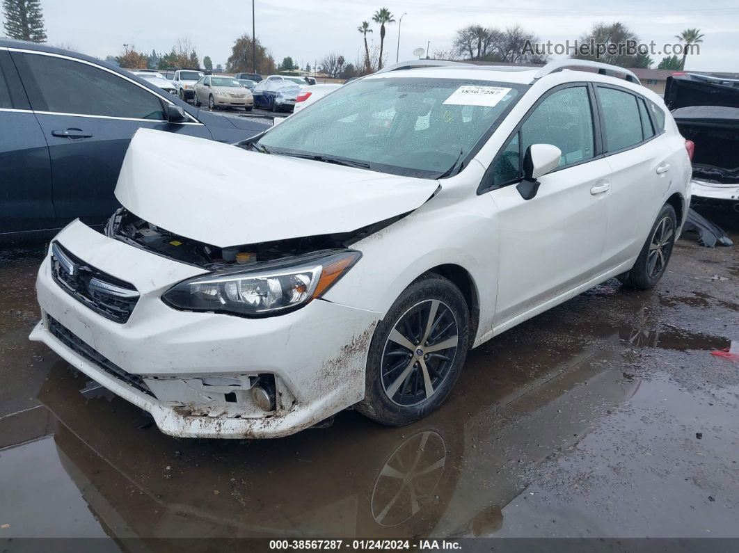 2021 Subaru Impreza Premium 5-door White vin: 4S3GTAD69M3717107