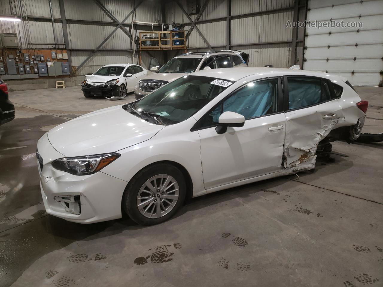 2018 Subaru Impreza Premium Plus White vin: 4S3GTAE69J3732510