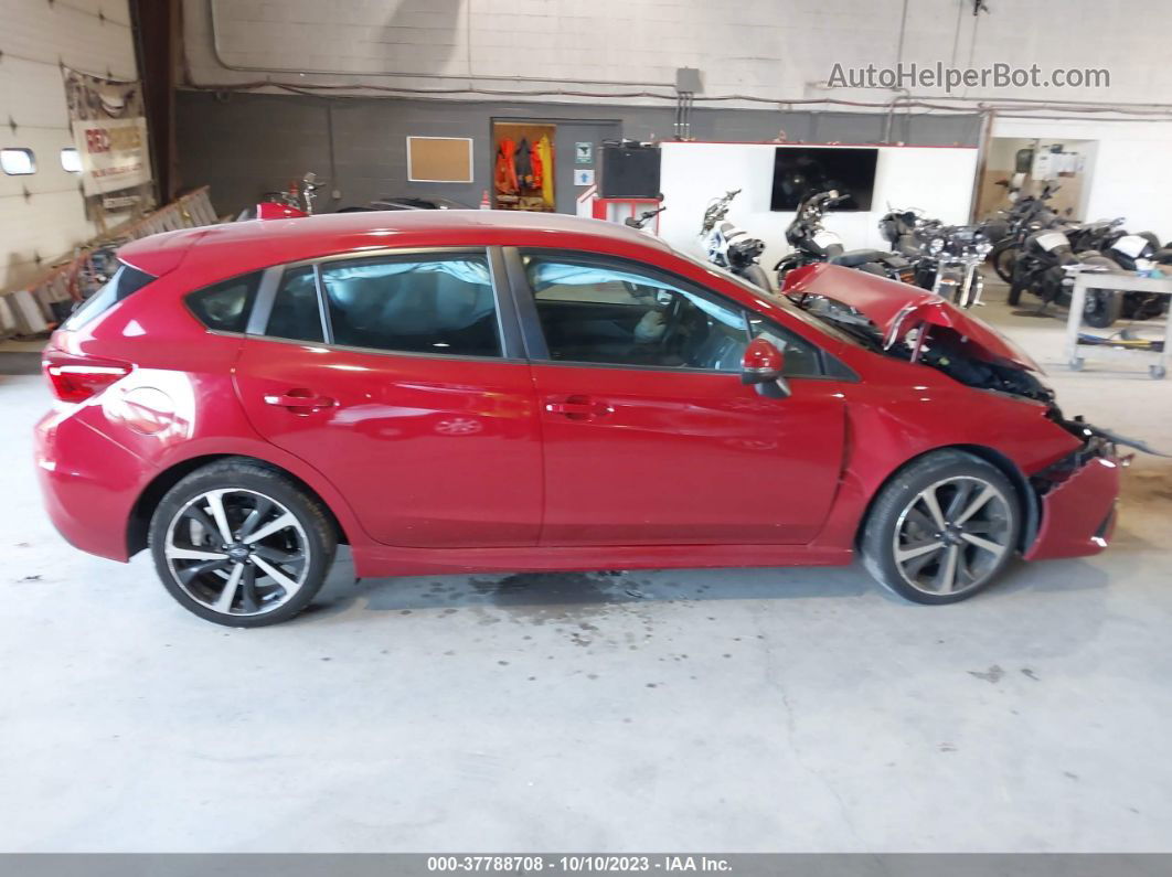 2021 Subaru Impreza Sport Red vin: 4S3GTAJ65M1714351