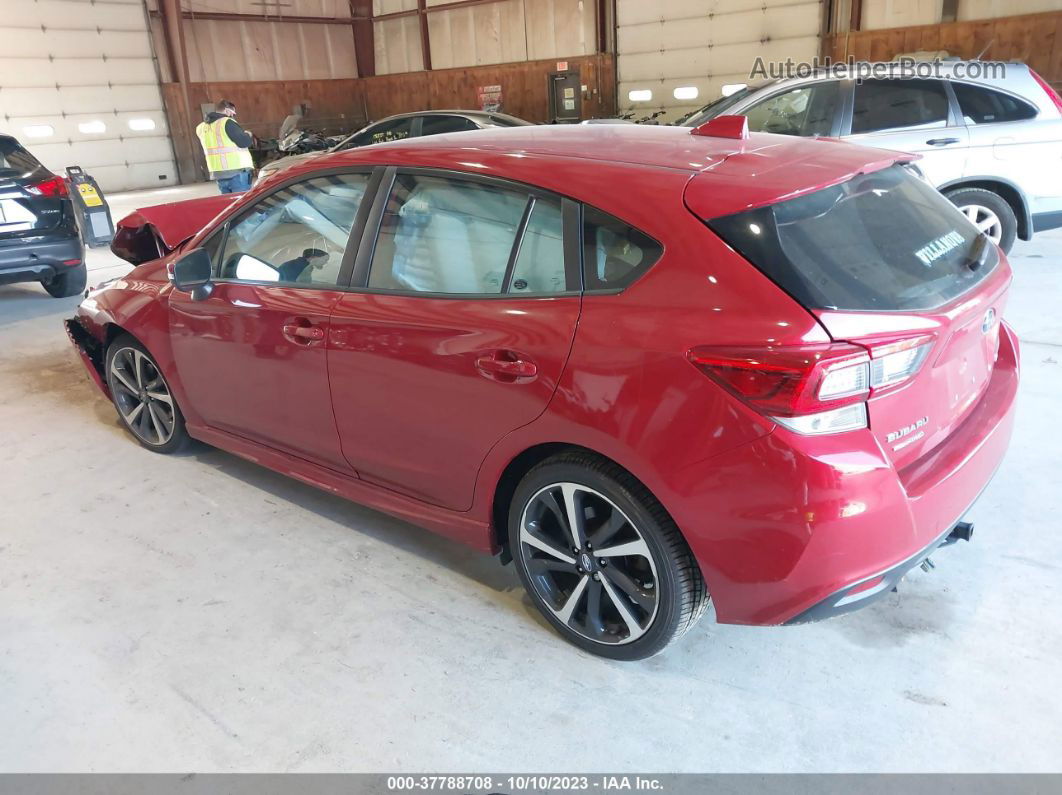 2021 Subaru Impreza Sport Red vin: 4S3GTAJ65M1714351