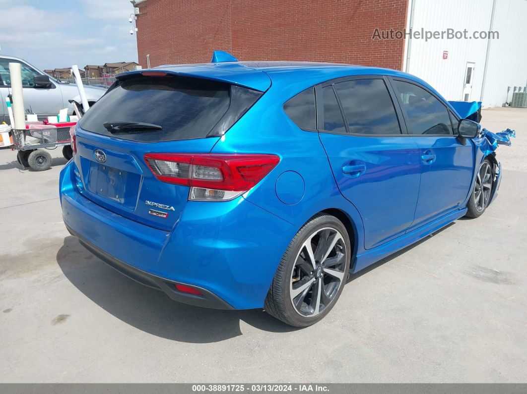 2021 Subaru Impreza Sport 5-door Blue vin: 4S3GTAJ6XM1701644