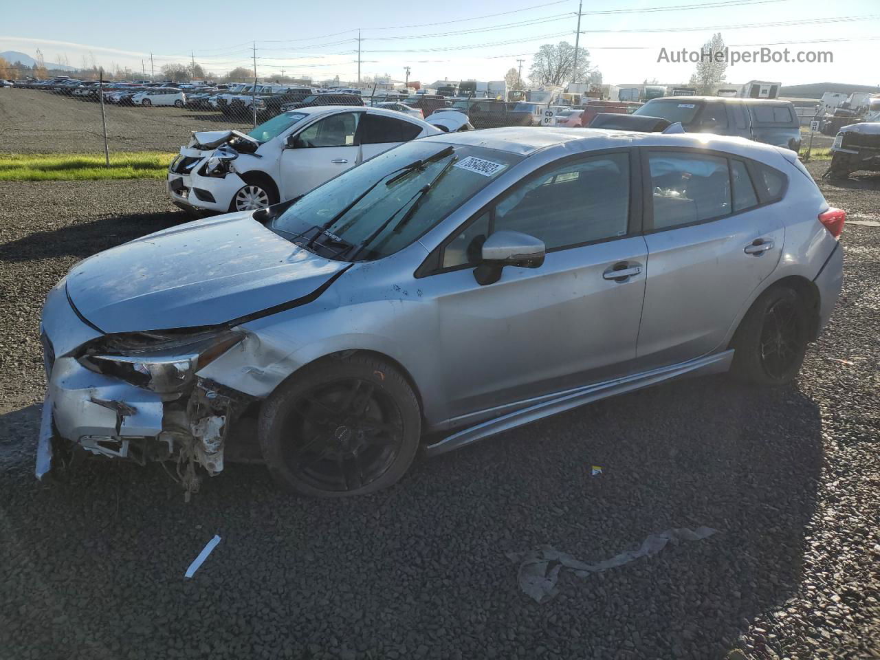 2018 Subaru Impreza Sport Silver vin: 4S3GTAK61J1738642