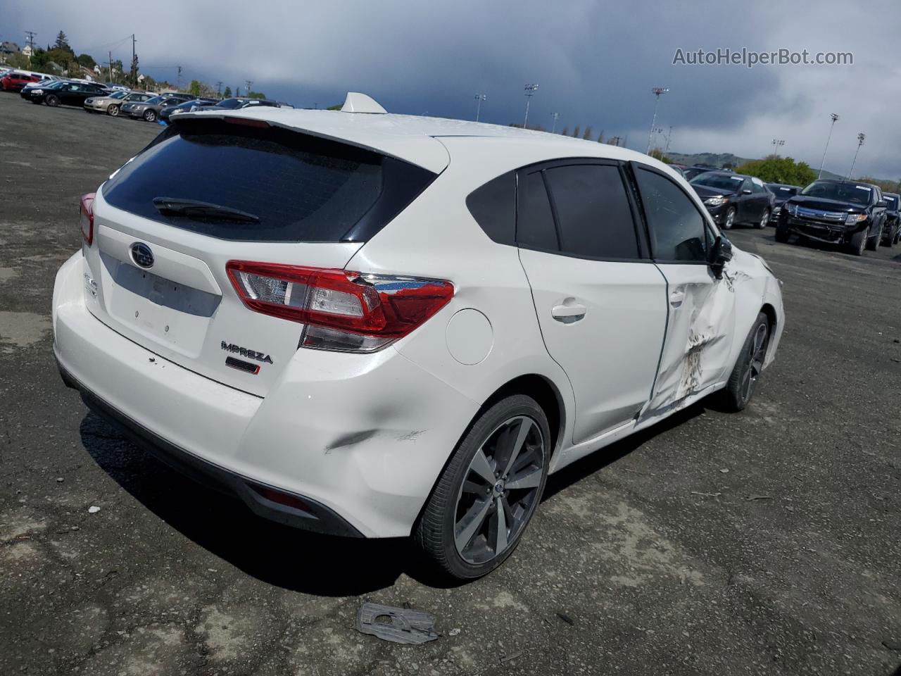 2018 Subaru Impreza Sport White vin: 4S3GTAK61J3700851