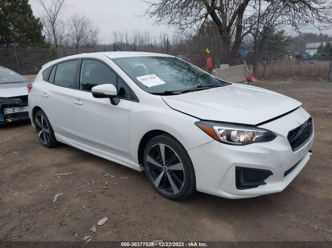 2018 Subaru Impreza 2.0i Sport White vin: 4S3GTAK61J3736958