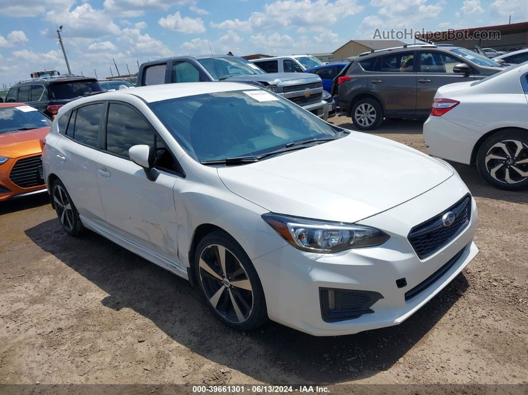 2018 Subaru Impreza 2.0i Sport White vin: 4S3GTAK64J3706806