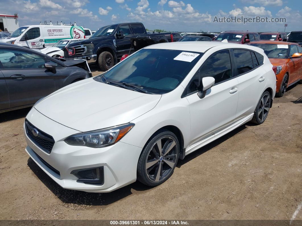 2018 Subaru Impreza 2.0i Sport White vin: 4S3GTAK64J3706806