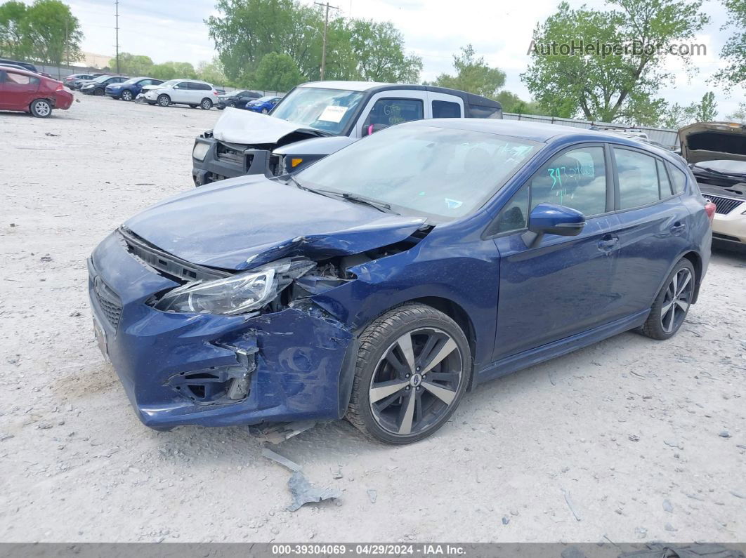 2018 Subaru Impreza 2.0i Sport Blue vin: 4S3GTAK68J3709255