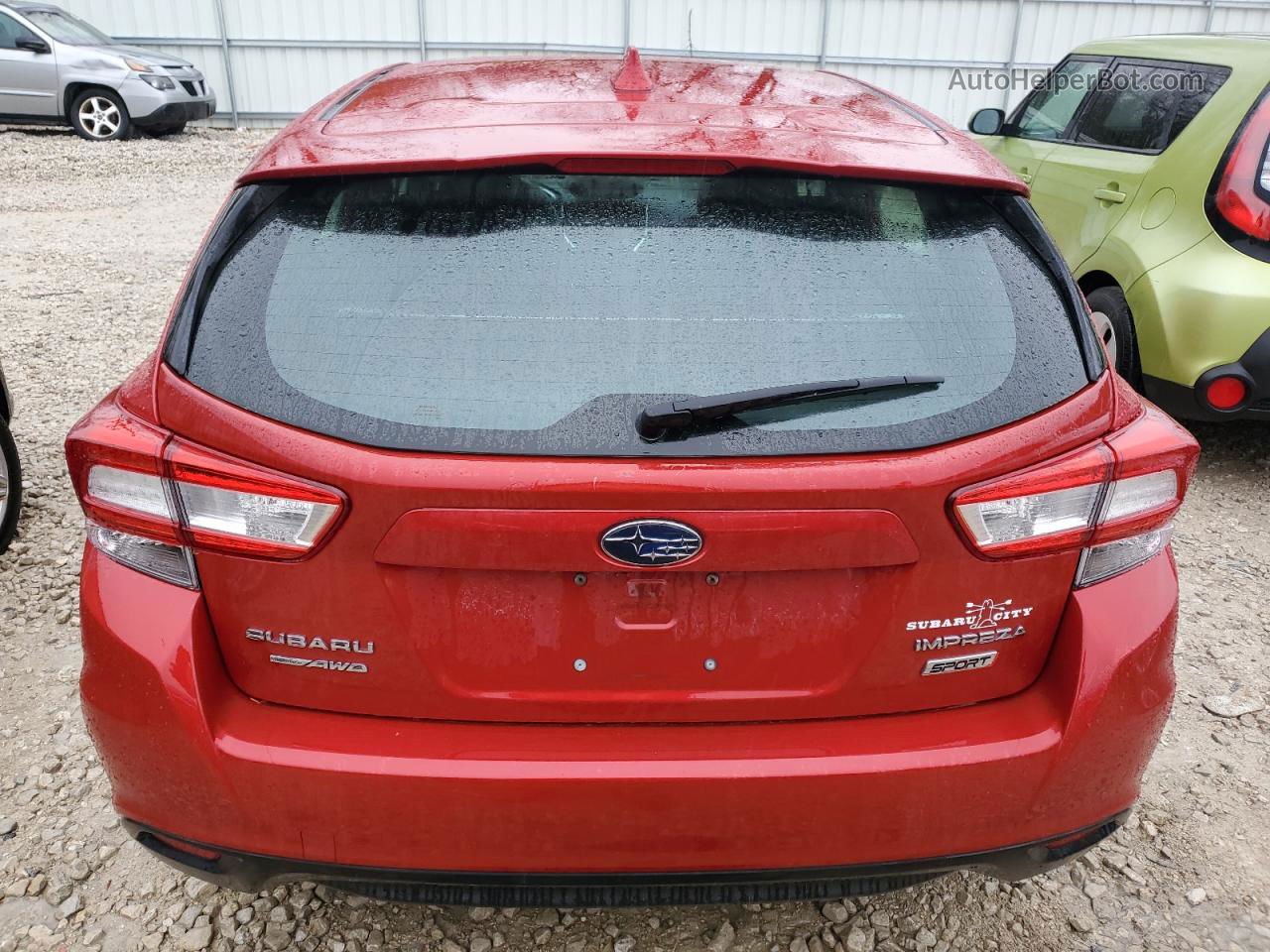 2018 Subaru Impreza Sport Red vin: 4S3GTAK69J1735584