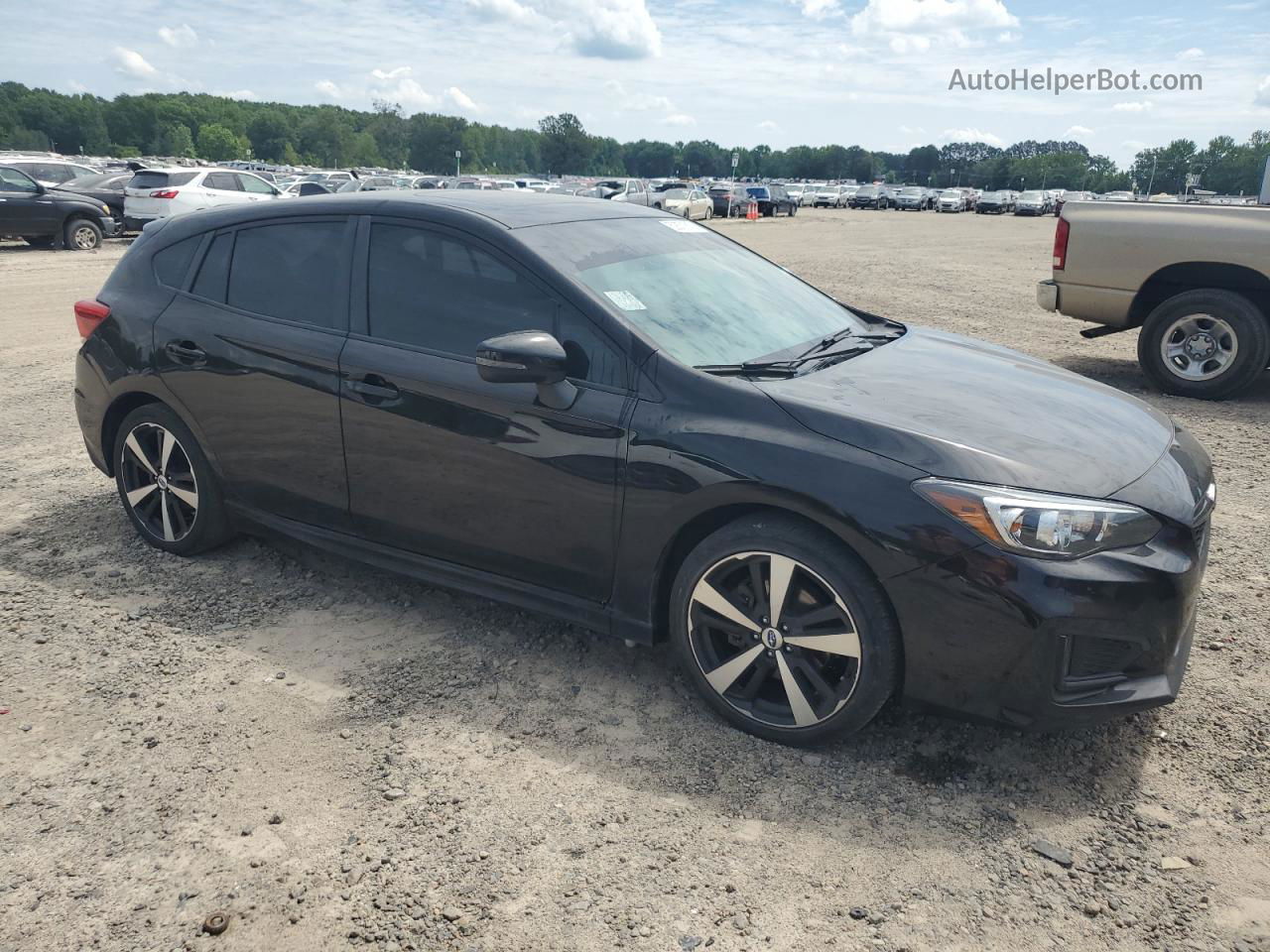 2018 Subaru Impreza Sport Черный vin: 4S3GTAL62J1700626