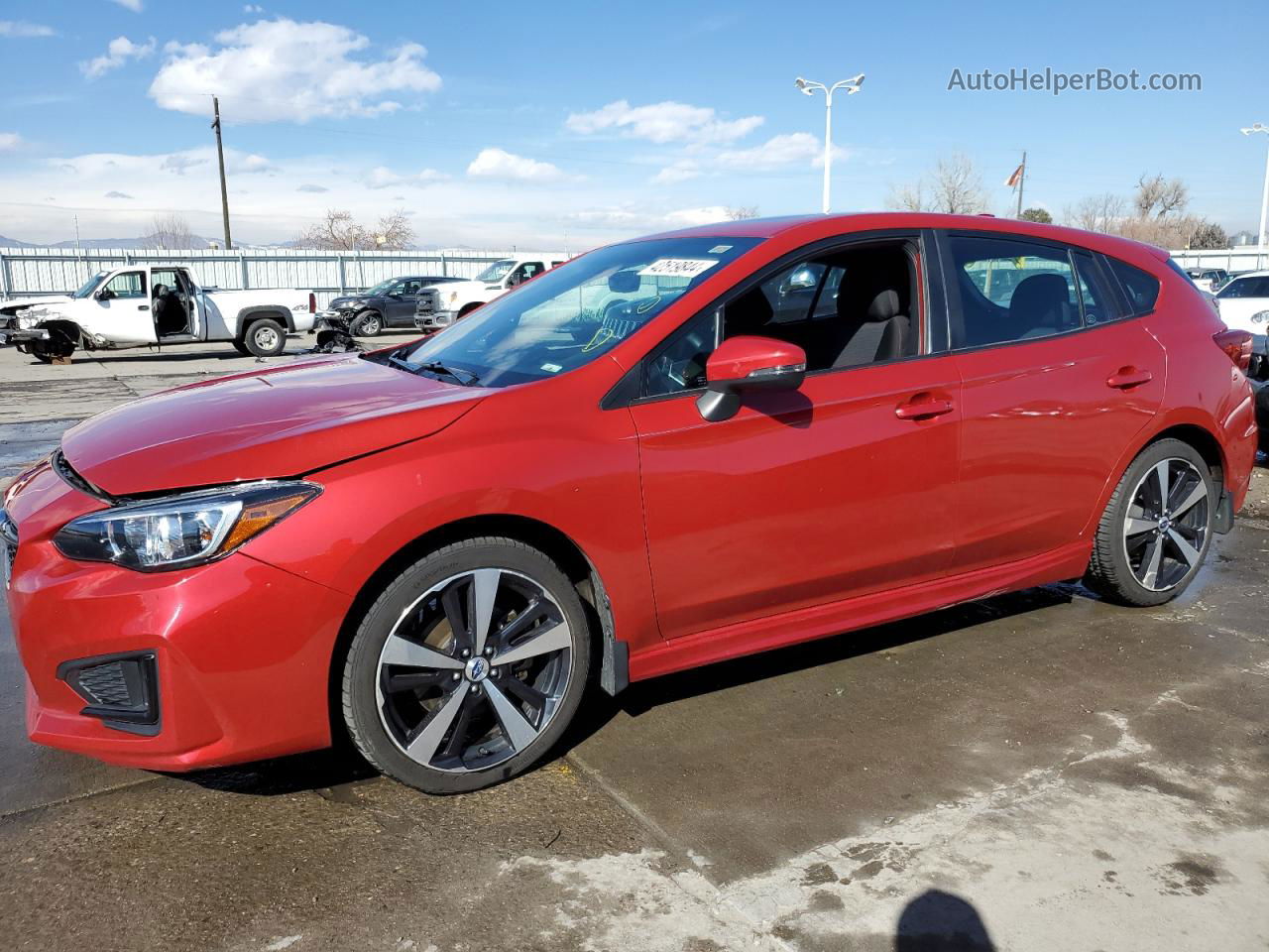 2018 Subaru Impreza Sport Red vin: 4S3GTAL65J1701883