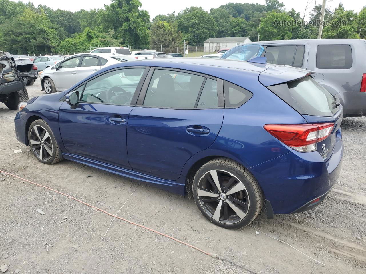 2018 Subaru Impreza Sport Blue vin: 4S3GTAL69J3749892