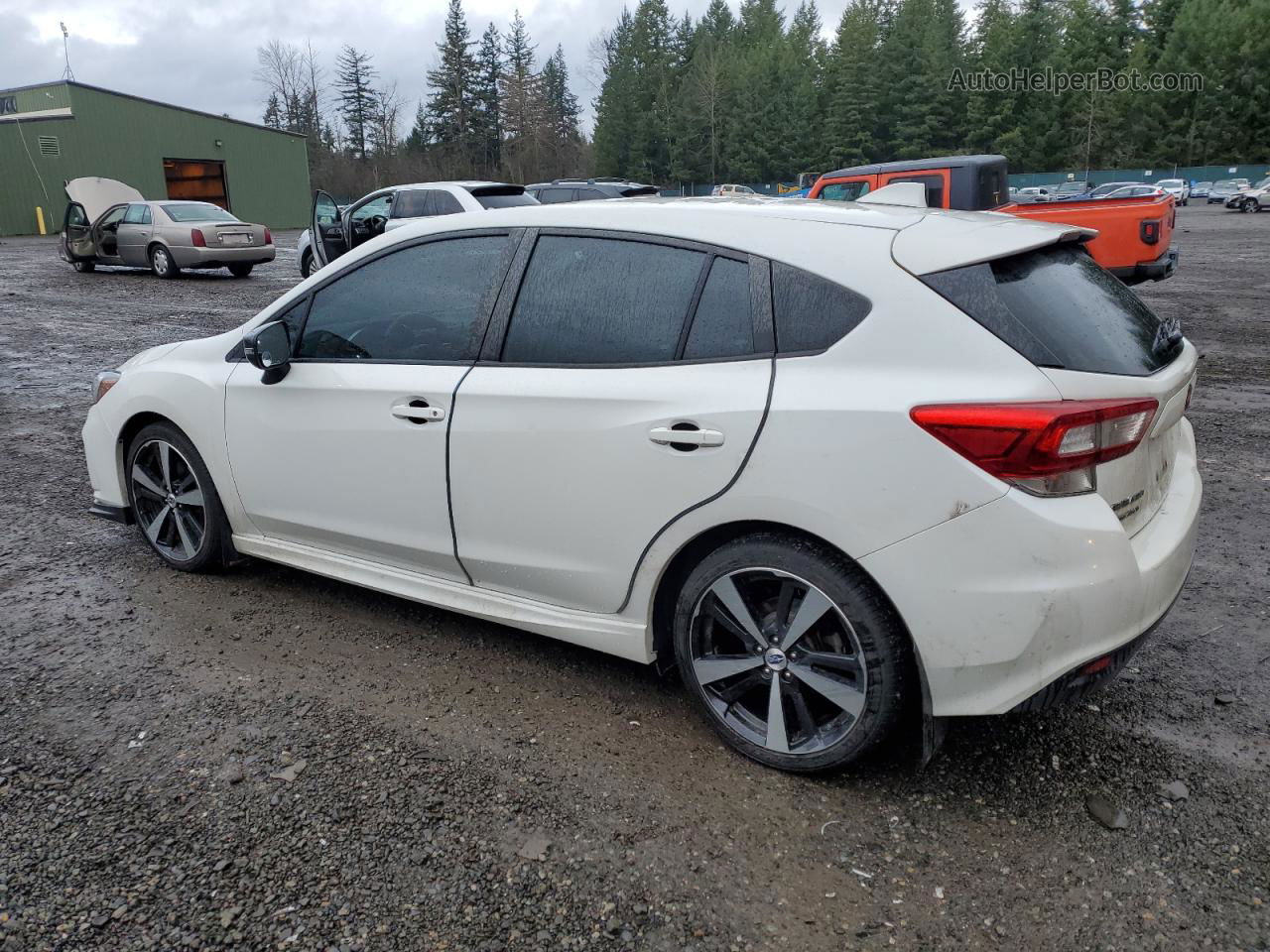 2018 Subaru Impreza Sport White vin: 4S3GTAM60J3702331